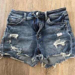 Stylish Distressed Denim Shorts